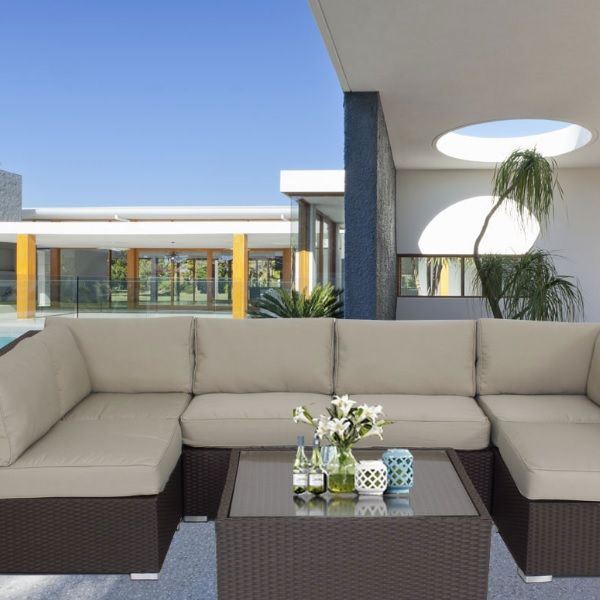 Polyester fabric patio furniture application(001)
